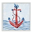 thumbnail image 1 of Stupell Industries Brushstroke Anchor Painting White Framed Giclee Art design by Paul Brent, 12 x 12, 1 of 8
