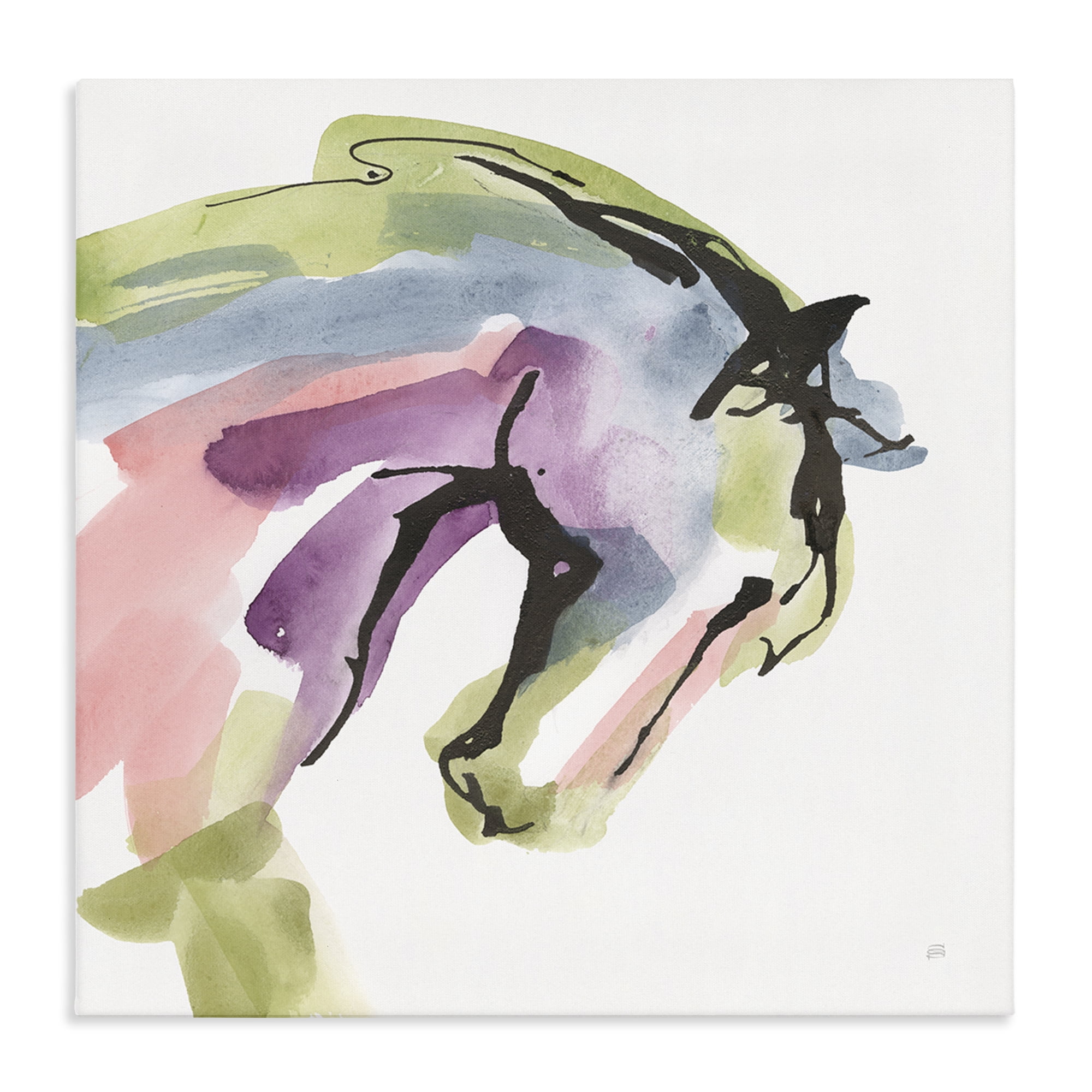Stupell Industries Brushstroke Horse in Motion Canvas Wall Art, design by Chris Paschke