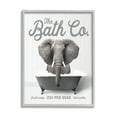 thumbnail image 1 of Stupell Industries Bubble Bath Elephant Animals & Insects Painting Gray Framed Art Print Wall Art, 24 x 30, 1 of 9