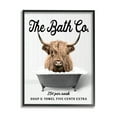 thumbnail image 1 of Stupell Industries Bubble Bath Highland Cow Animals & Insects Painting Black Framed Art Print Wall Art, 24 x 30, 1 of 9