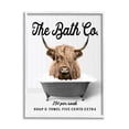 thumbnail image 1 of Stupell Industries Bubble Bath Highland Cow Animals & Insects Painting White Framed Art Print Wall Art, 16 x 20, 1 of 9