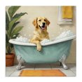 thumbnail image 1 of Stupell Industries Bubble Bath Labrador Dog Canvas Wall Art design by Kim Allen, 17 x 17, 1 of 7
