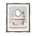 thumbnail image 1 of Stupell Industries Bubble Bath Tub Bathroom Graphic Art Luster Gray Floating Framed Canvas Print Wall Art, Design by House Fenway, 1 of 8