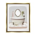 thumbnail image 1 of Stupell Industries Bubble Bath Tub Bathroom Graphic Art Metallic Gold Floating Framed Canvas Print Wall Art, Design by House Fenway, 1 of 6