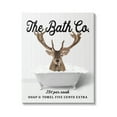 thumbnail image 1 of Stupell Industries Bubble Bathtub Deer Animals & Insects Painting Gallery Wrapped Canvas Print Wall Art, 24 x 30, 1 of 8