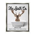 thumbnail image 1 of Stupell Industries Bubble Bathtub Deer Animals & Insects Painting Gray Floater Framed Art Print Wall Art, 17 x 21, 1 of 10