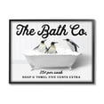 thumbnail image 1 of Stupell Industries Bubble Bathtub Penguins Animals & Insects Painting Black Framed Art Print Wall Art, 14 x 11, 1 of 9