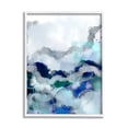 thumbnail image 1 of Stupell Industries Bubbling Sea Floor Abstraction Fluid Blue Green Abstract Painting White Framed Art Print Wall Art, 24 x 30, 1 of 7