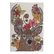 Stupell Industries Buck Deer Portrait Interwoven Flower Mandala Fractals Graphic Art Unframed Art Print Wall Art, Design by Valentina Harper