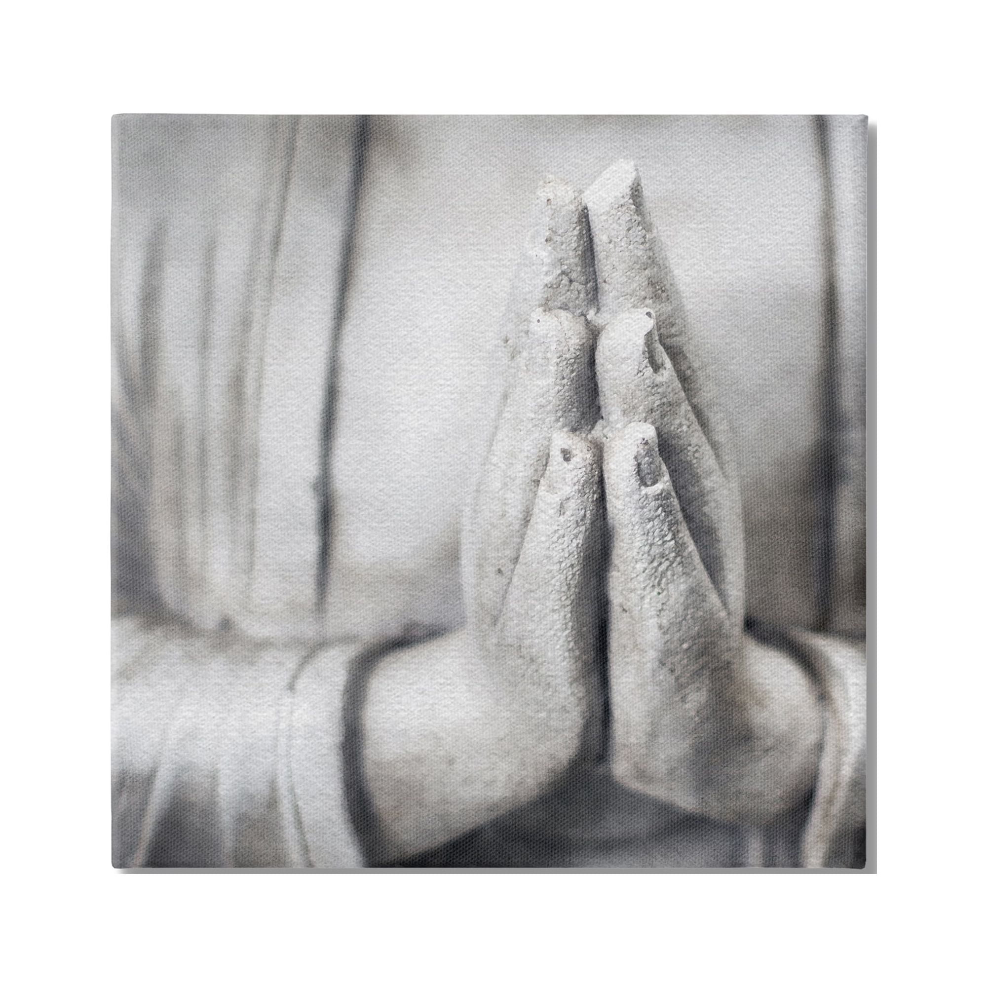 Stupell Industries Buddha Prayer Hands Figurative Photography Gallery Wrapped Canvas Print Wall Art, 30 x 30