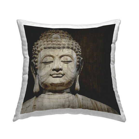 Stupell Industries Buddha Spiritual Sacred Prayer Printed Throw Pillow Design by Tom Bray