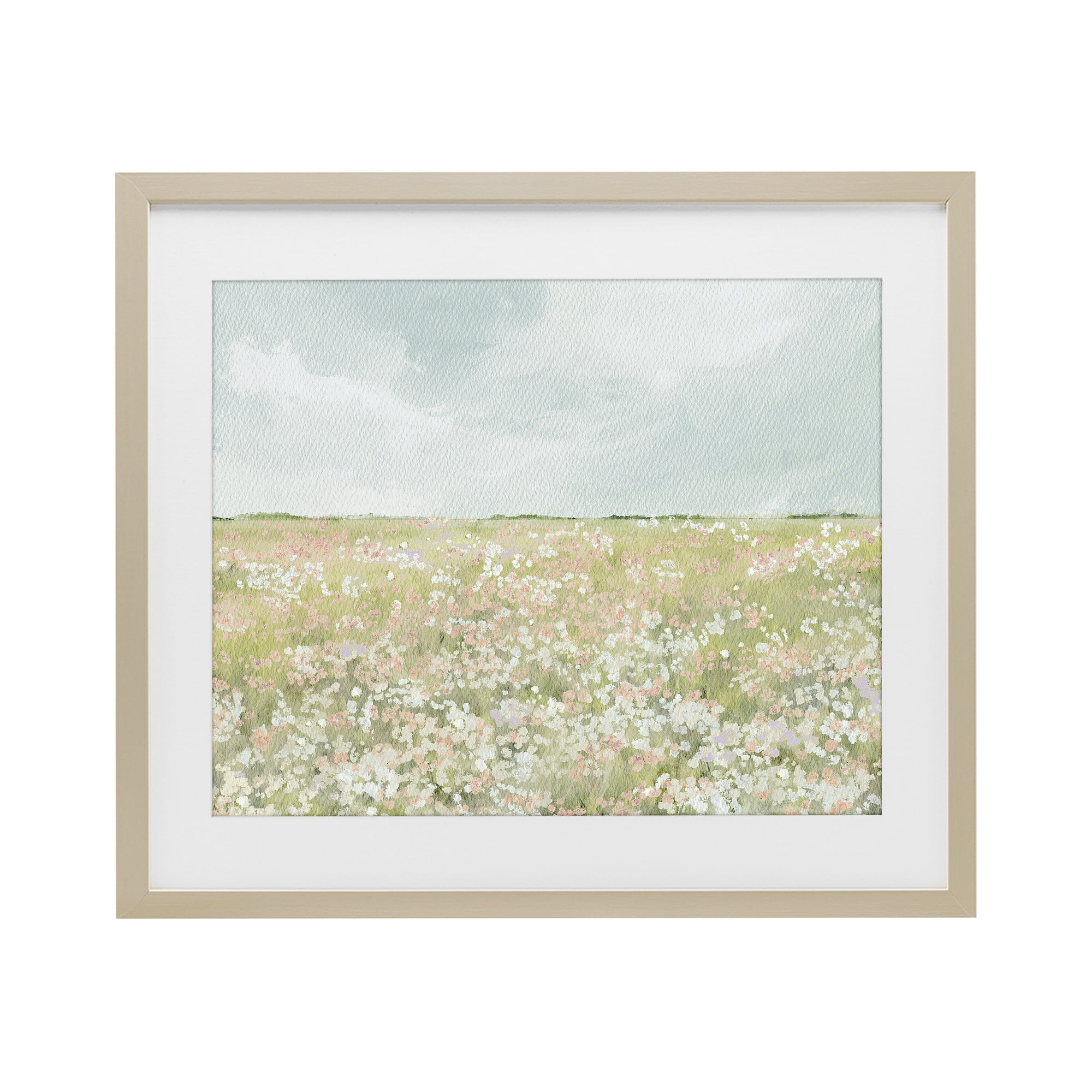 Stupell Industries Budding Field Scenery Birch Framed Print Under Glass, design by Leah Straatsma