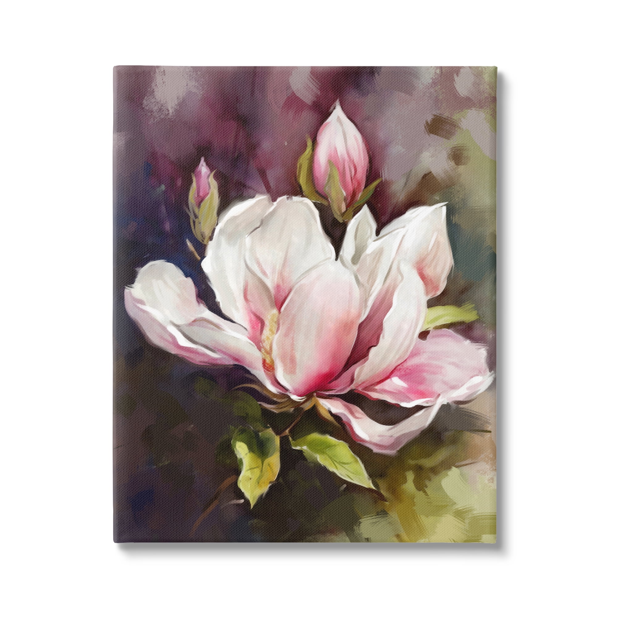 Stupell Industries Budding Pink Lilies Botanical & Floral Painting Gallery Wrapped Canvas Print Wall Art, 36 x 48
