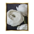 thumbnail image 1 of Stupell Industries Budding Ranunculus Flower Blooming Close Up Petals Photograph Metallic Gold Floating Framed Canvas Print Wall Art, Design by Jennifer Rigsby, 1 of 6