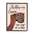 thumbnail image 1 of Stupell Industries Building My Empire Leopard Coffee Mug Motivational Phrase,24 x 30, Design by Hey Bre! Creative Studio, 1 of 5