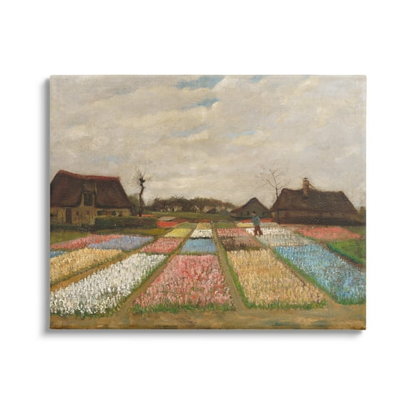 Stupell Industries Bulb Fields in Holland Vincent van Gogh Classic Painting Painting Gallery Wrapped Canvas Print Wall Art, Design by one1000paintings