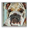 thumbnail image 1 of Stupell Industries Bulldog Pet Portrait Text Collage Graphic Art Gray Framed Art Print Wall Art, Design by Traci Anderson, 1 of 7
