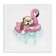 thumbnail image 1 of Stupell Industries Eclectic Bulldog in Pool Float Canvas Art, 17 x 17, by Geoff Allen, 1 of 8