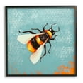 thumbnail image 1 of Stupell Industries Bumble Bee Blue Hive Pattern Painting Black Framed Art Print Wall Art, Design by Lucia Stewart, 1 of 8