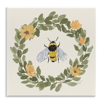 Stupell Industries Bumble Bee Celebration Country Charm Painting Unframed Art Print Wall Art, 12 x 12
