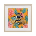 thumbnail image 1 of Stupell Industries Bohemian Bumble Bee & Flower Pattern Birch Framed Print Under Glass, 13 x 13, by Kate Jarvik Birch, 1 of 8
