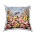 thumbnail image 1 of Stupell Industries Bumblebee Blooming Flower Meadow Printed Throw Pillow Design by Sara G. Designs, 1 of 6