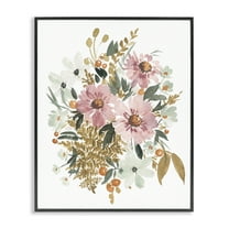 Stupell Industries Bundle Of Wildflowers Botanical & Floral Painting Black Framed Art Print Wall Art, 11 x 14