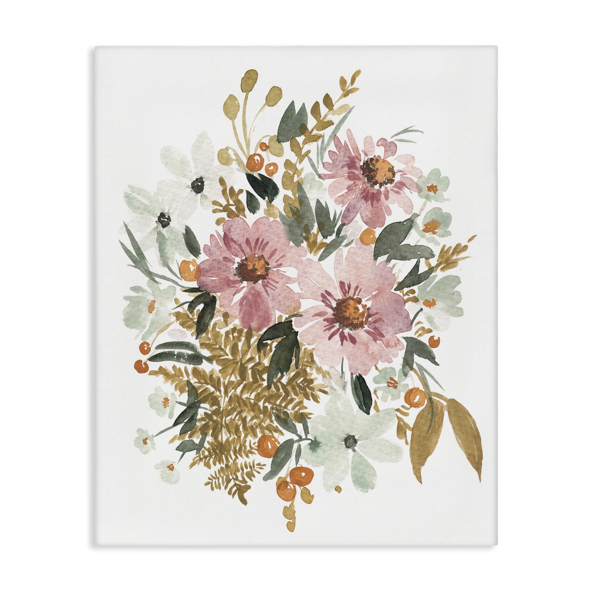 Stupell Industries Bundle Of Wildflowers Botanical & Floral Painting Gallery Wrapped Canvas Art Print Wall Art, 16 x 20
