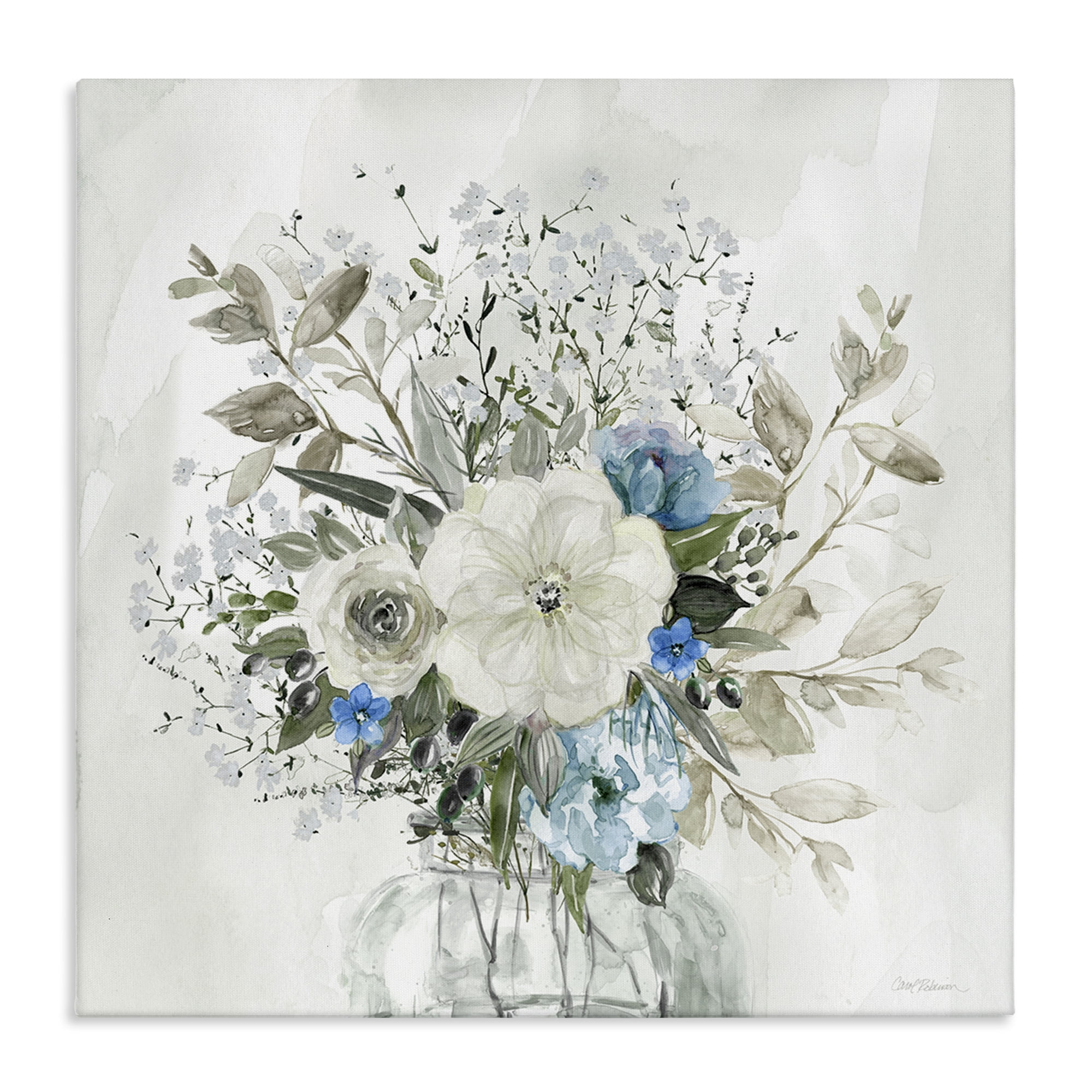 Stupell Industries Bundle of Country Florals Plants & Flowers Painting Wrapped Canvas Art Print Wall Art, 36 x 36
