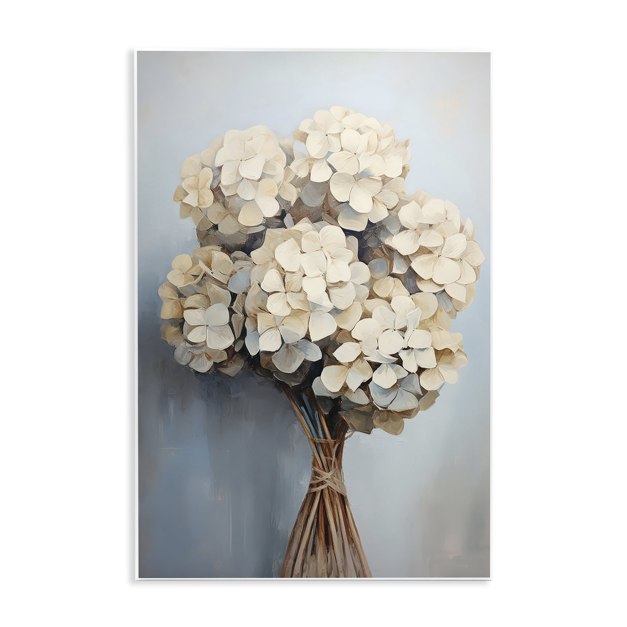 Stupell Industries Bundle of Hydrangea Plants & Flowers Painting Unframed Art Print Wall Art, 13 x 19