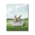 thumbnail image 1 of Stupell Industries Bunnies in Tub Landscape Nature Painting Gallery Wrapped Canvas Print Wall Art, 16 x 20, 1 of 8