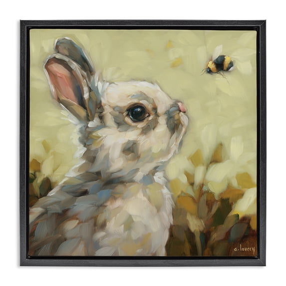 Stupell Industries Cottage Black Floating Frame Canvas Art, 18 x 18, by Andrea Lavery