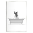 thumbnail image 1 of Stupell Industries Bunny Peeking Bathtub Pet Animals & Insects Painting Unframed Art Print Wall Art, 1 of 6