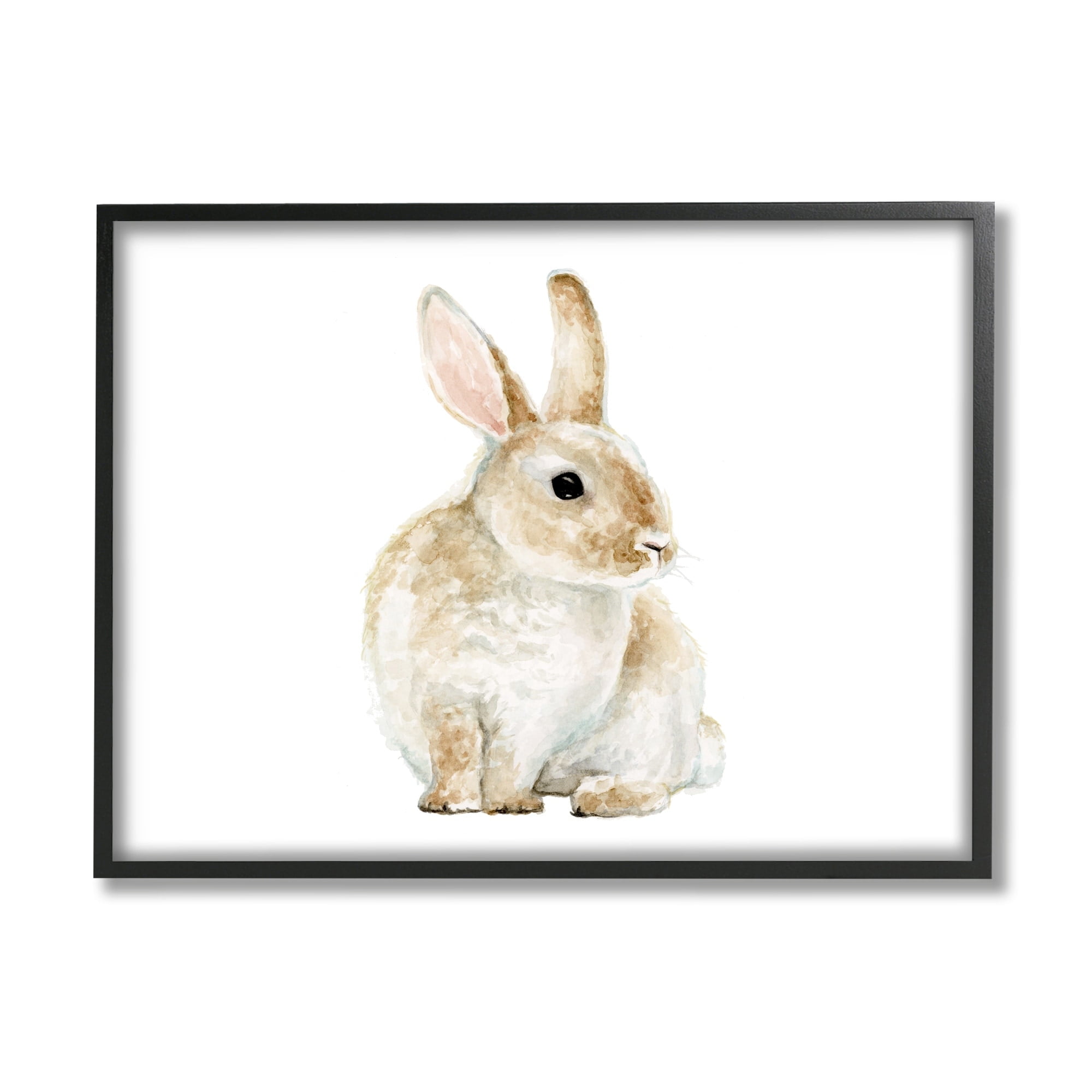 Stupell Industries Bunny Rabbit Watercolor Portrait Kids' Nursery Animal, 20 x 16,Design by Fox Hollow Studios