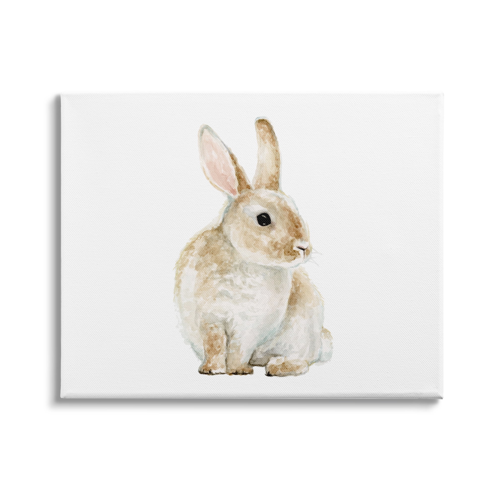 Stupell Industries Bunny Rabbit Watercolor Portrait Kids' Nursery Animal, 20 x 16,Design by Fox Hollow Studios