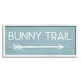 thumbnail image 1 of Stupell Industries Bunny Trail Arrow Pointing Right Typography Painting White Framed Art Print Wall Art, 24 x 10, 1 of 8