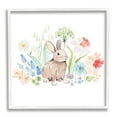 thumbnail image 1 of Stupell Industries Bunny in Flower Meadow Animals & Insects Painting White Framed Art Print Wall Art, 24 x 24, 1 of 9