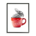 thumbnail image 1 of Stupell Industries Bunny in Red Mug Animals & Insects Painting Black Framed Art Print Wall Art, 16 x 20, 1 of 9