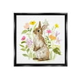 thumbnail image 1 of Stupell Industries Bunny in Spring Nature Animals & Insects Painting Black Floater Framed Canvas Art Print Wall Art, 18 x 18, 1 of 10
