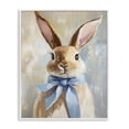 thumbnail image 1 of Stupell Industries Cottage Bunny with Blue Bow White Framed Giclee Art, 16 x 20, by The Prints Vibe, 1 of 8