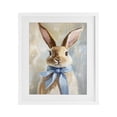 thumbnail image 1 of Stupell Industries Cottage Bunny with Blue Bow White Framed Print Under Glass, 13 x 16, by The Prints Vibe, 1 of 8