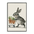 thumbnail image 1 of Bunny with Carrots Black Framed Giclee Art, 20 x 30, Made In USA, 1 of 7