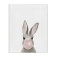 thumbnail image 1 of Stupell Industries Modern Bunny with Pink Bubble Gum Forest Animal Canvas Art, 16 x 20, by Leah Straatsma, 1 of 7