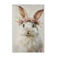 thumbnail image 1 of Stupell Industries Shabby Chic Bunnykins with Pink Crown Canvas Art, 30 x 45, by Tina LeCour, 1 of 8