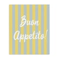 thumbnail image 1 of Stupell Industries Mid-Century Buon Appetito Blue Yellow Stripes Canvas Art, 36 x 48, by SD Graphics Studio, 1 of 8