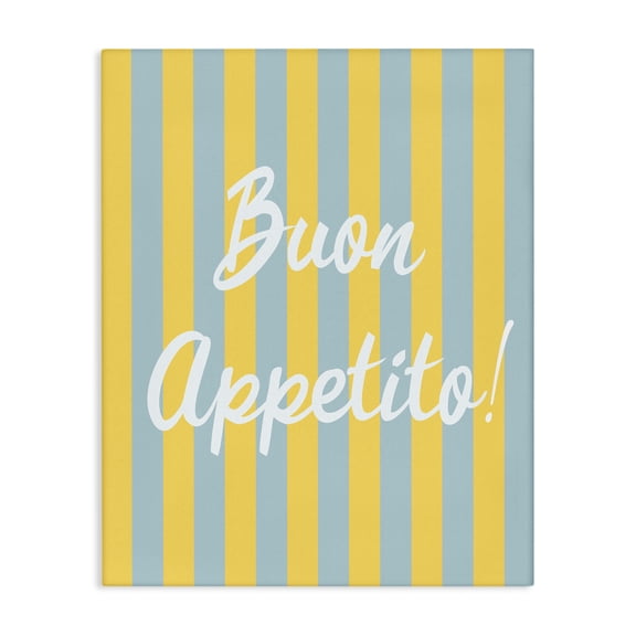Stupell Industries Buon Appetito Italian Kitchen Canvas Wall Art design by SUNDANCE GROUP, LLC, 20 x 16