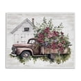 thumbnail image 1 of Stupell Industries Burgundy Flowers Truck Transportation Painting White Framed Art Print Wall Art, 14 x 11, 1 of 10