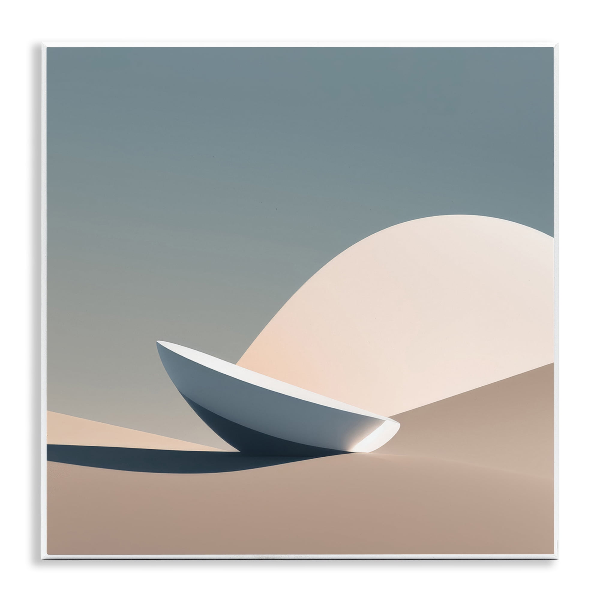 Stupell Industries Buried Space Capsule Landscape Painting Unframed Art Print Wall Art, 12 x 12