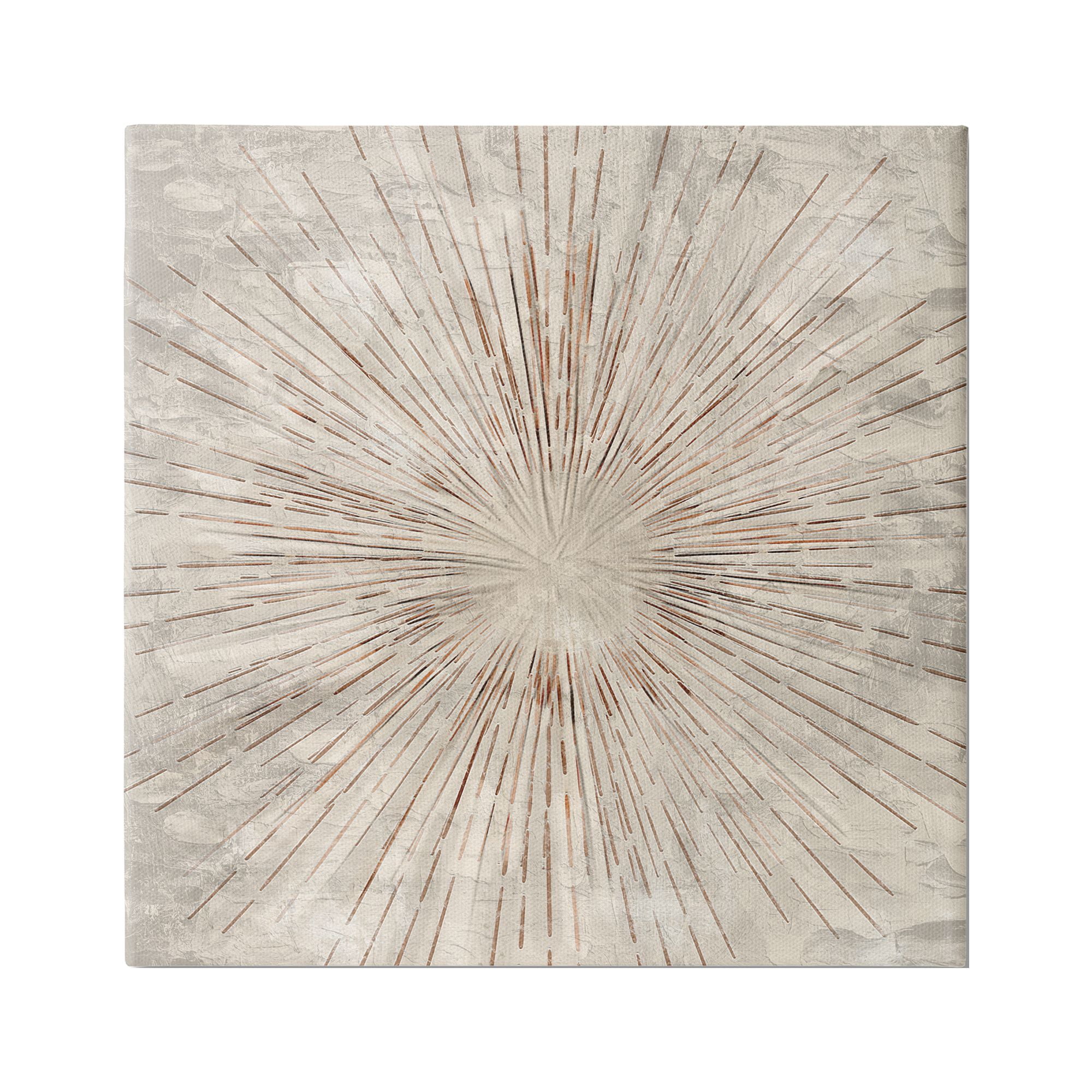 Stupell Industries Burst of Brown Pattern Abstract Painting Gallery Wrapped Canvas Print Wall Art, 30 x 30