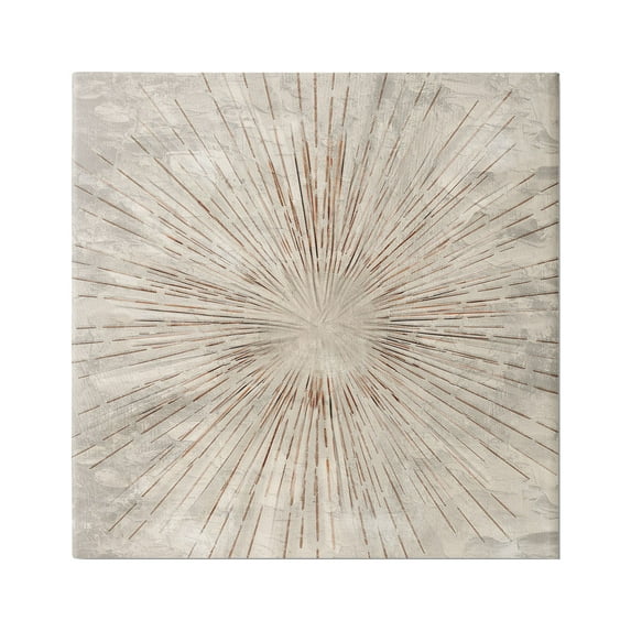 Stupell Industries Burst of Brown Pattern Abstract Painting Gallery Wrapped Canvas Print Wall Art, 30 x 30